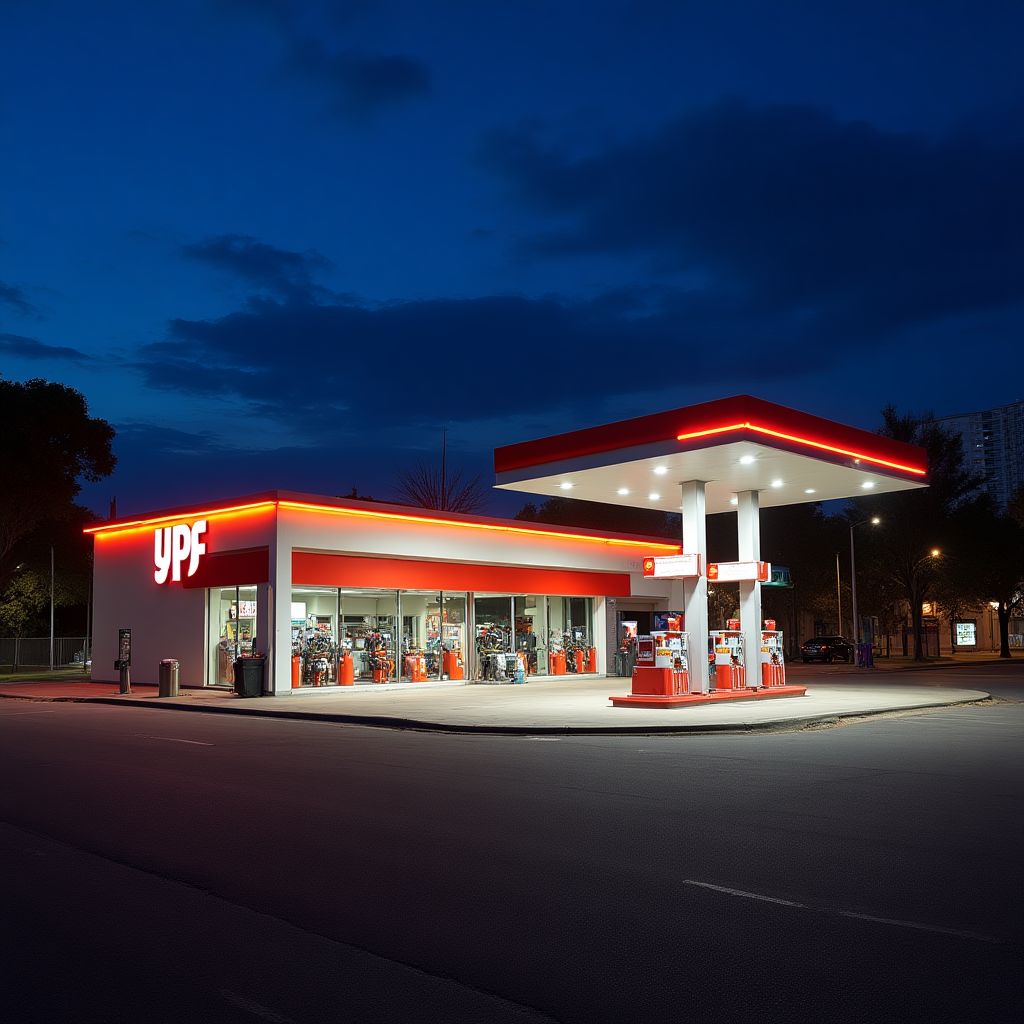 Estación de servicio urbana YPF